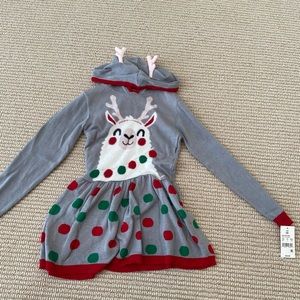 NWT target 5t Christmas llama sweater dress